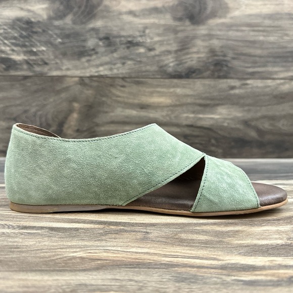 NIB Roan by Bed Stu Irie 8.5 39 Asymmetrical Open Toe Flat Leather Sandals Osaka - Picture 6 of 13